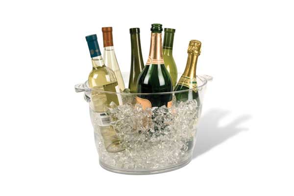 ướp lạnh bia, nước ngọt dạng lon, sữa dạng chai với đá gel CoolMagic